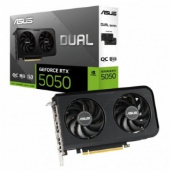 ASUS nVidia GeForce DUAL-RTX5050-O8G RTX5050 8GB GDDR6 OC...