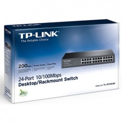 TP-Link TL-SF1024D 24-Port 10/100Mbps Rackmount Unmanaged...