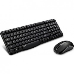 RAPOO X1800S 2.4GHz Wireless Optical Keyboard Mouse Combo...