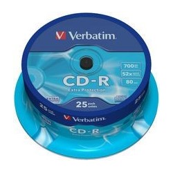 Verbatim CD-R 700MB 25Pk Spindle 52x