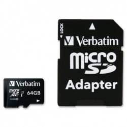 Verbatim 64GB Micro SDXC Card Class 10 UHS-I With Adaptor...