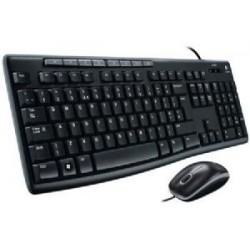Logitech MK200 USB Media Keyboard and Mouse Combo -...