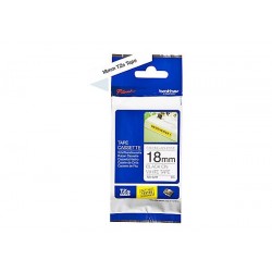 Brother 18MM Black White Tape Strong Adhesive TZE Tape