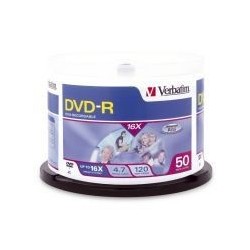 Verbatim DVD-R 4.7GB 50pk Spindle 16x