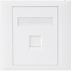 Astrotek CAT5e RJ45 Wall Face Plate 86x86mm 1 Port Socket...