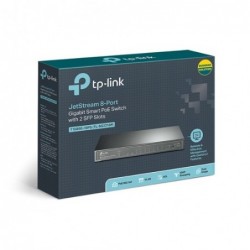 TP-Link SG2210P 8-Port Gigabit Smart PoE Switch with 2...