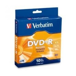 Verbatim DVD-R 4.7GB 10Pk Spindle 16x