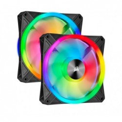 Corsair QL140 RGB Dual Fan Kit with Lighting Node Core,...