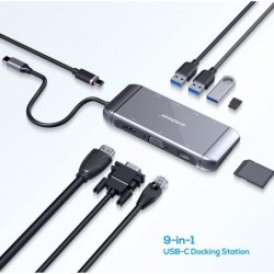 mbeat® Elite X9 9-in-1 Multifunction USB-C Docking...