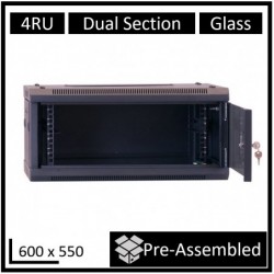 LDR Assembled 4U Hinged Wall Mount Cabinet (600mm x...