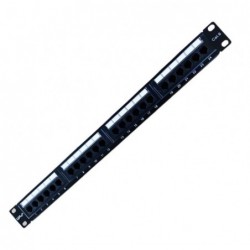 LDR 24 Port Cat6/5e Patch Panel Rack Mount - 1U