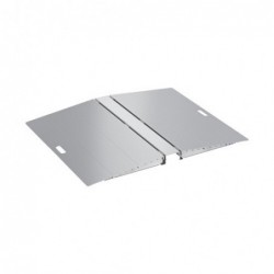 Brateck Two-Sided Aluminum Wheelchair Threshold Ramp,...