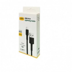 USP BoostUp Lightning to USB-A Cable (1M) Black - Quick...
