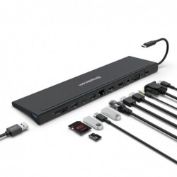 Simplecom CHN622 USB-C 12-in-1 Multiport Docking Station...