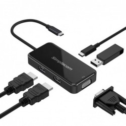 Simplecom DA451 5-in-1 USB-C Multiport Adapter MST Hub...
