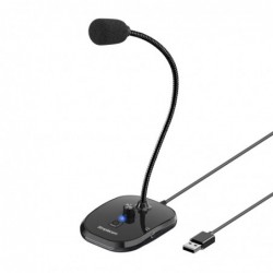 Simplecom UM360 Plug and Play USB Desktop Microphone with...