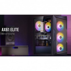 Antec AX61 Elite ATX, 4x ARGB 120mm Fans included, Up to...