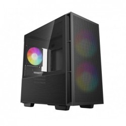 DeepCool CH360 Black Micro ATX Case, Tempered Glass...
