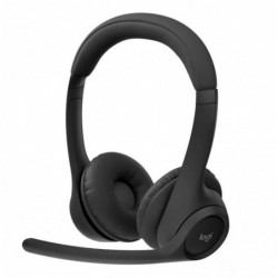 Logitech ZONE 300 Wireless Headset Midnight Black 1-Year...