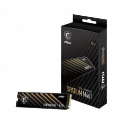 MSI SPATIUM M461 PCIe 4.0 NVMe M.2 4TB SSD, Sequential...