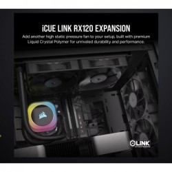 Corsair RX120 iCUE LINK PWM Single Fan Expansion. Black...