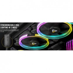 Antec Neon 12CM ARGB 3 Pack   Controller - Full Spectrum...