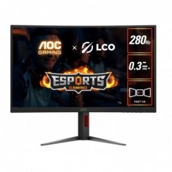 AOC 27' Curved 0.3ms 280Hz,1920 × 1080 (FHD) , Adaptive...