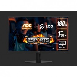 AOC 27' QD-MiniLED Monitor – QHD 180Hz, 1ms, 5000:1...