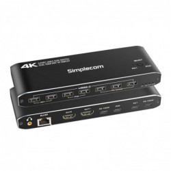 Simplecom KM590 2-Port USB-C Dual 4K HDMI Monitor KVM...