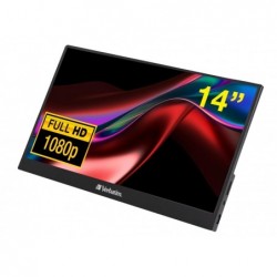 Verbatim 14' IPS FHD 1920x1080 - HDR, 60Hz HDMI  USB-C...