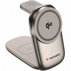 Verbatim 3 in 1 Wireless Docking Qi2 Certified, Magnetic...