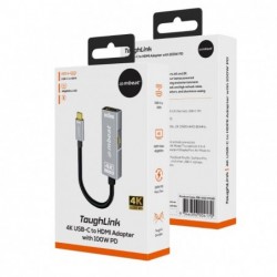 mbeat® Tough Link USB-C to HDMI Adapter with 100W PD -...
