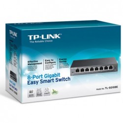 TP-Link TL-SG108E 8-Port Gigabit Easy Smart Switch...