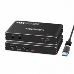 Simplecom DAC10 HDMI 2.0 to USB 4K@60hz Video Capture...