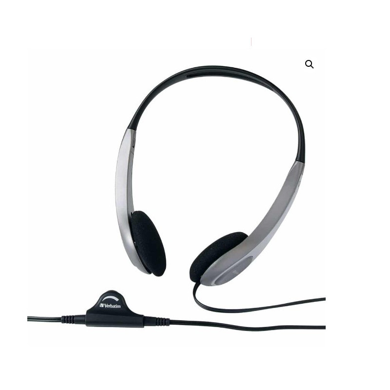 Verbatim Multimedia Headset with Volume Control Headphone - Ideal for Office, Education, Business, SME, Suitable for PC, Lapt