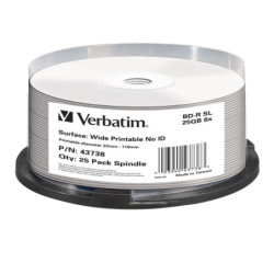 Verbatim Blu-Ray BD-R 25pk 25GB, 6x, Spindle