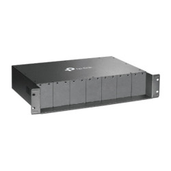 TP-Link MC1400 19' 2U Rackmount Chassis for 14-Slot Media Converters, Redundant Power Supply, Hot-Swappable, Mounted,Two Cool