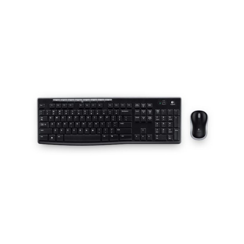 Logitech MK270R Wireless Keyboard and Mouse Combo 2.4GHz Wireless Compact Long Battery Life 8 Shortcut keys