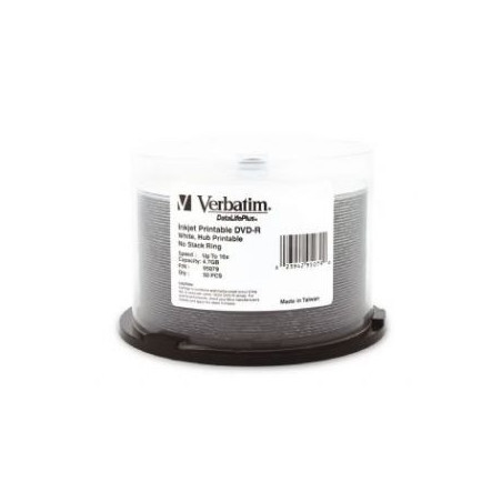 Verbatim DVD-R 4.7GB 50Pk White Wide Inkjet 16x
