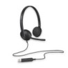 Logitech H340 Plug-and-Play USB Headset with Noise Cancelling Microphone Comfort Design for Windows Mac Chrome 2yr wty Headph