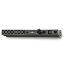 PowerShield Rack Mount Bypass Switch Plus Hot Swap PDU for 1 & 2kVA, 1U, 10Amp Input, ensures uninterrupted power during main
