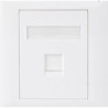 Astrotek CAT5e RJ45 Wall Face Plate 86x86mm 1 Port Socket Kit