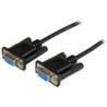 Astrotek 3m Serial RS232 Null Modem Cable - DB9 Female to Female 9 pin Wired Crossover for Data Transfer btw 2 DTE devices Co