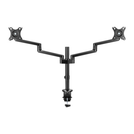 Astrotek Dual Monitor Arm Desk Mount Height Adjustable Stand for 2x LCD Display 23.8' 24' 27' 31.5' 32' 8kg 30° Tilt 180° S