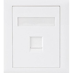 Astrotek CAT6 RJ45 Network Wall Face Plate Outlets 86x86mm 1 Port Socket Kit