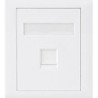 Astrotek CAT6 RJ45 Network Wall Face Plate Outlets 86x86mm 1 Port Socket Kit