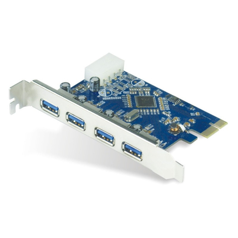 Astrotek 4x Ports USB 3.0 PCIe PCI Express Add-on Card Adapter 5Gbps Windows XP/7/8/10 Server 2008 & later Renesas 720201 Chi