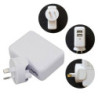 Astrotek USB Travel Wall Charger AU Power Adapter Plug 5V 2.1A 100V-240V 2 Ports White Colour for iPhone Samsung Smartphones 