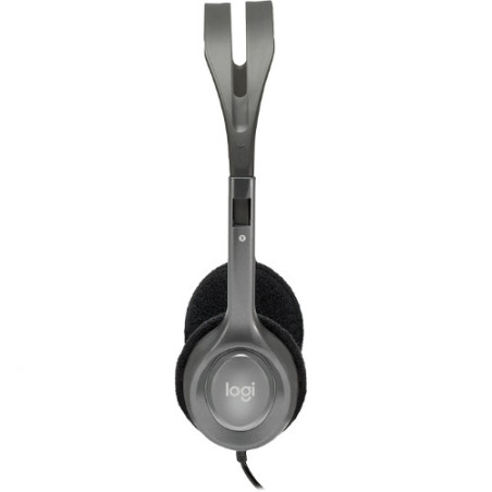 (LS) Logitech H110 Stereo Headset Over-the-head Headphones 3.5mm Versatile Adjustable Microphone for PC Mac
