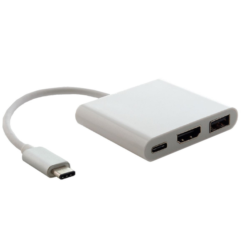 Astrotek USB 3.1 Type-C USB-C to USB-C HDMI USB-A  Hub Adapter Converter Cable Male to Female 4K 30Hz for Apple MacBook Chrom